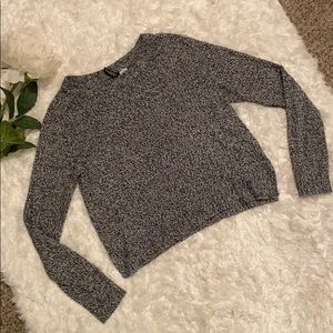 Divided heathered cropped-ish sweater XS
